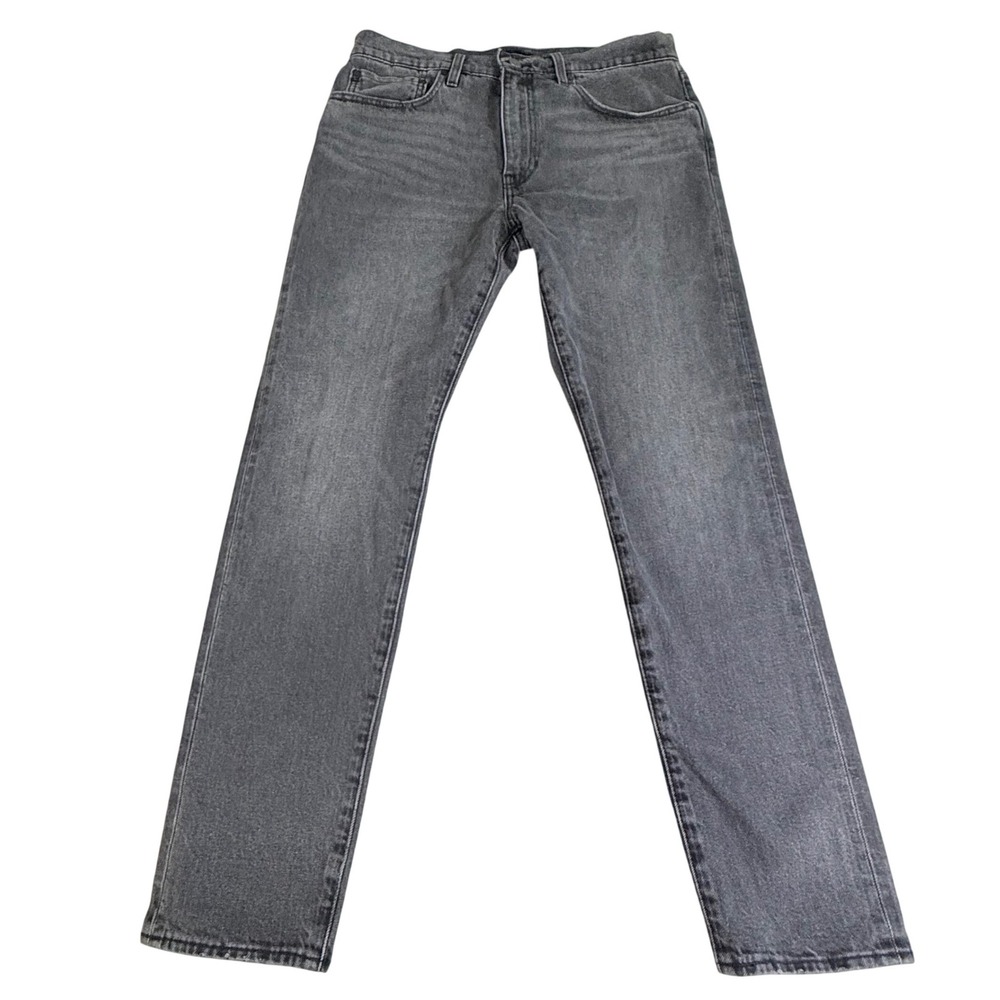 Levis Premium 512 Slim Taper Jeans‎ Mens 34x32 Grey Washed Denim 512-2882